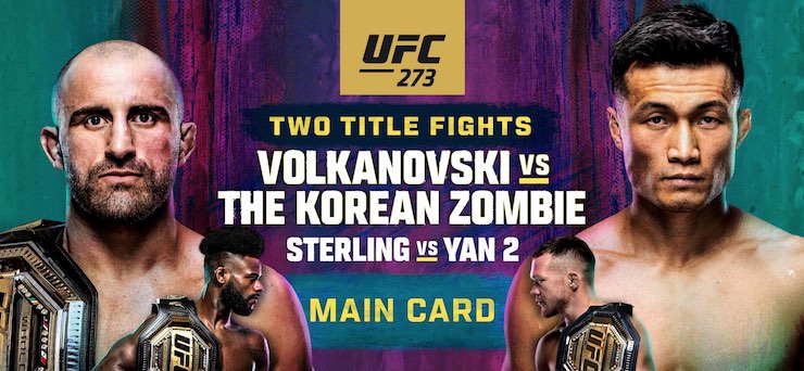 how to bet on ufc 273 in Ontario