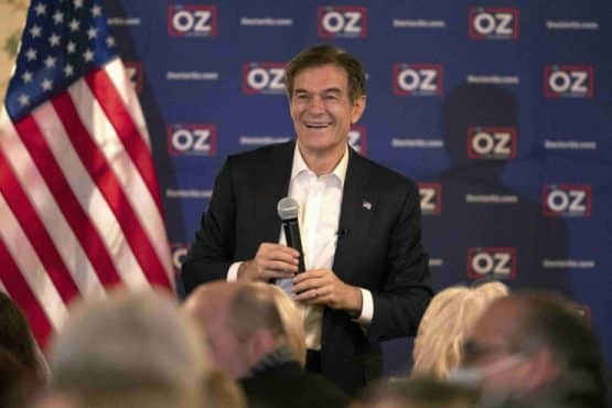 Dr. Oz Election Chances at 47% in 2022 Pennsylvania Senate Race