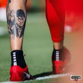 Buccaneers' Mike Evans shows off Harry Potter tattoo