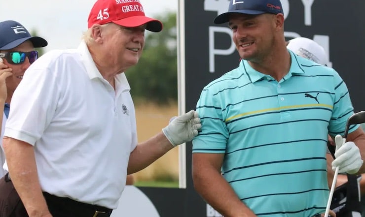WATCH- Donald Trump Shows Off Golf Swing at LIV Golf Pro-Am