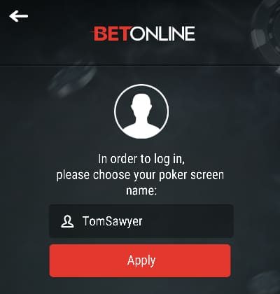 poker apps - choose nickname