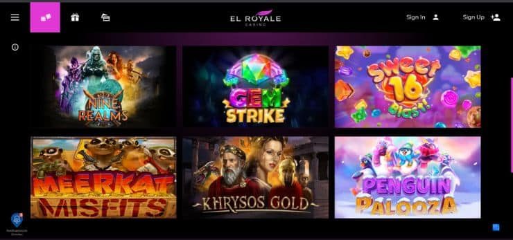 El Royale Casino Games