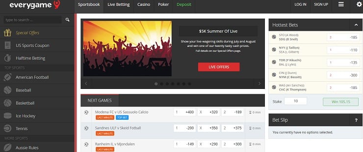 Best sports betting sites - Everygame