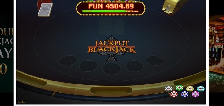 Blackjack game at MyB Casino