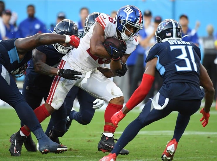 New York Giants Saquon Barkley on win: "It's just one game, to be honest"