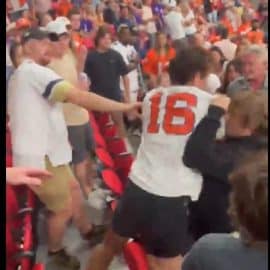 clemson crowd fight