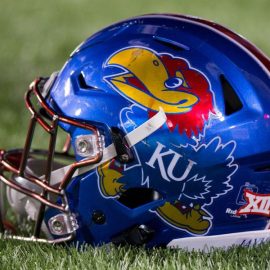 kansas jayhawks helmet