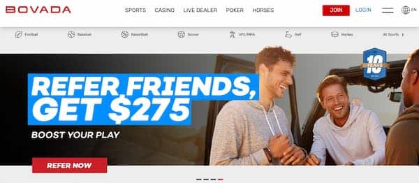 Bovada best new betting site signup 1