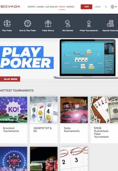 Bovada Casino Tablet App Lobby