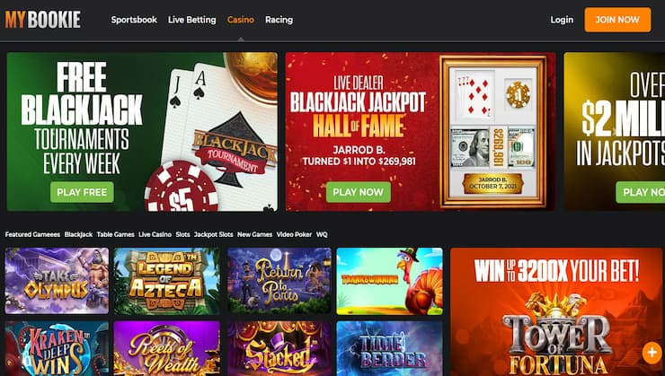 MyBookie - Best Slots Collection of all Casinos in Alabama