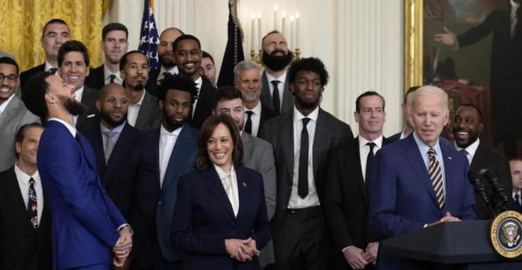 Watch: Joe Biden Forgets Klay Thompson's Name at White House Visit