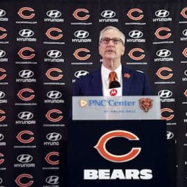 Chicago Bears chairman George H. McCaskey at a press conference.