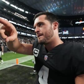 Derek Carr of the Las Vegas Raiders.