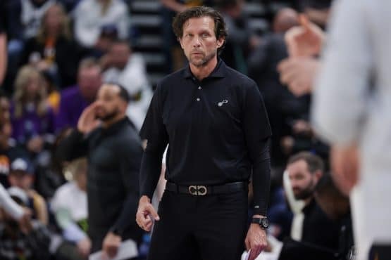 Quin Snyder on the sidelines as a head coach.