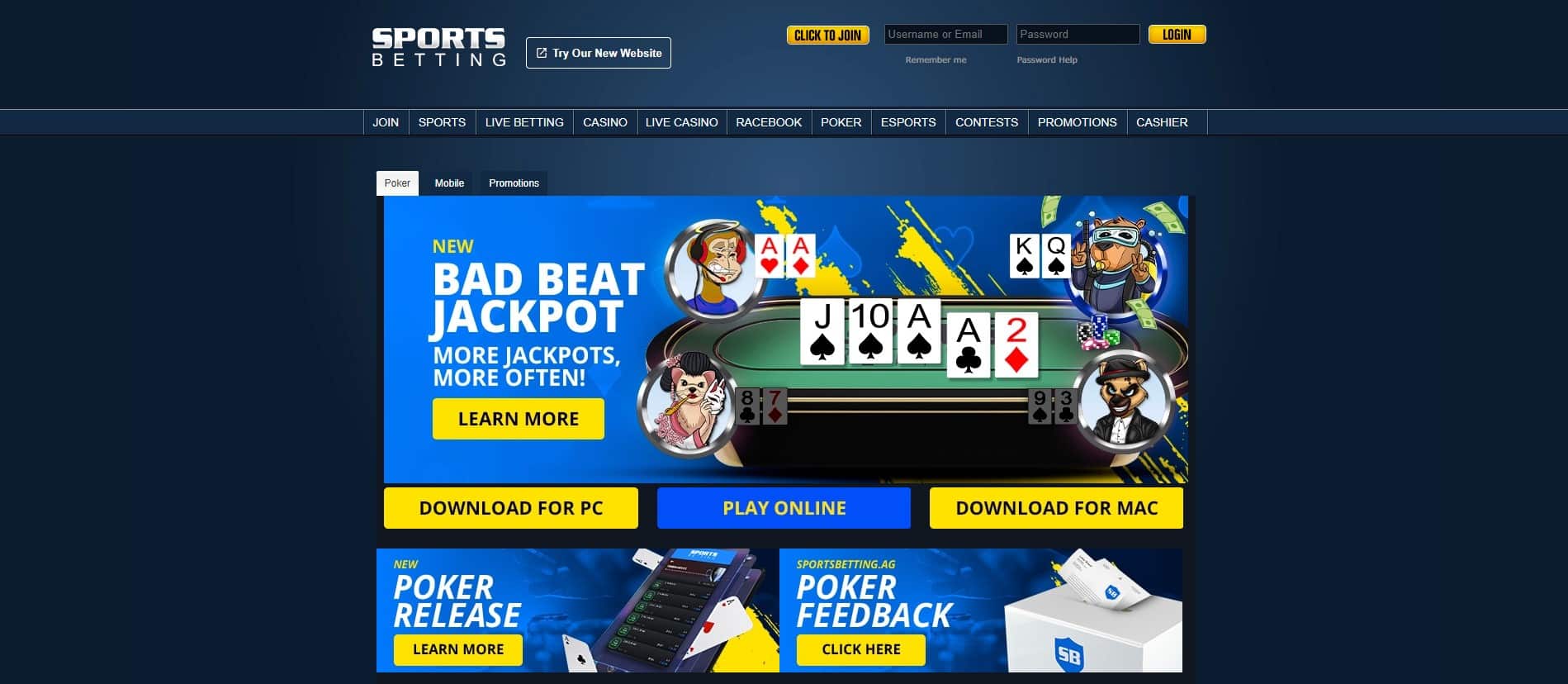 sportsbetting online new york poker