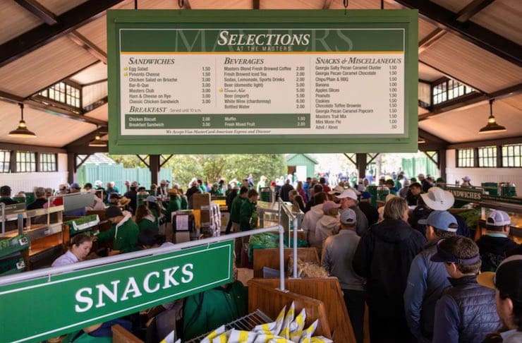 LOOK Masters Food Menu Prices At Augusta National Are The Most Reasonably Priced Concession Stands In Sports  