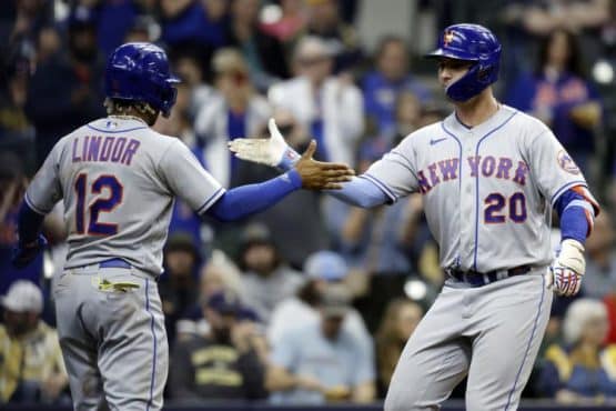 Francisco Lindor, Pete Alonso, New York Mets