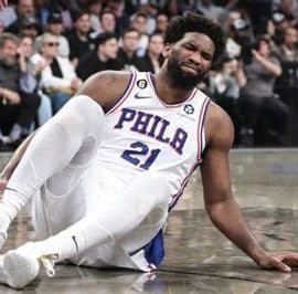 Joel Embiid injury vs. Brooklyn