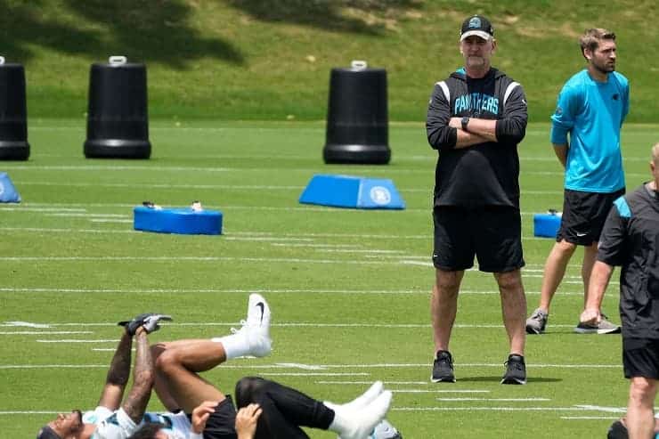 Panthers first year head coach Frank Reich (1)