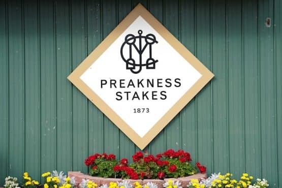 The Preakness Stakes barn