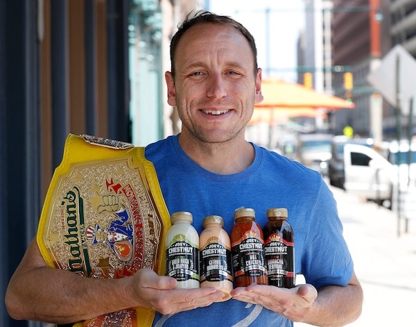 Professional competitive eater Joey Chestnut