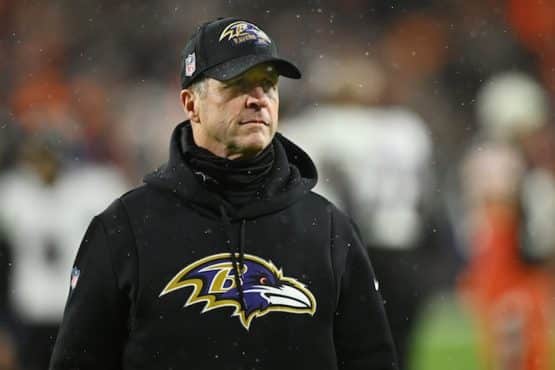 Baltimore Ravens head coach John Harbaugh
