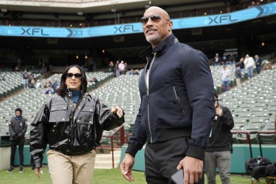 XFL owners Dany Garcia and Dwayne Johnson