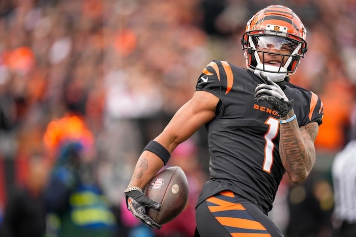 Cincinnati Bengals wide receiver Ja'Marr Chase (1)