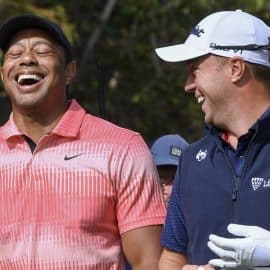 Tiger Woods and Justin Thomas Are Having Fun at Hero World Challenge