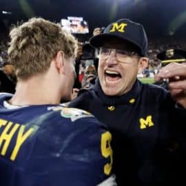 Bob Myers Has Already Reached Out To Michigan Football Coach Jim Harbaugh