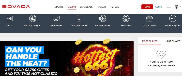 texas online casinos Casino Gaming at Bovada