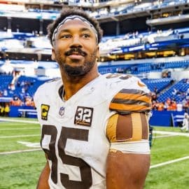 Cleveland Browns defensive end Myles Garrett (95