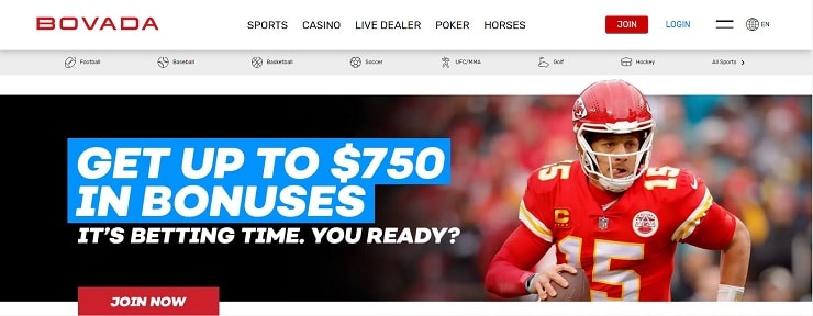 Bovada sports book for online sports betting in Wisconsin