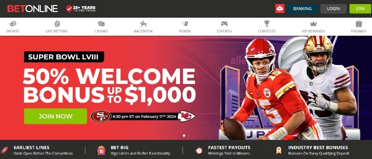 Crypto & Bitcoin Sports Betting Sites BetOnline Bookmaker