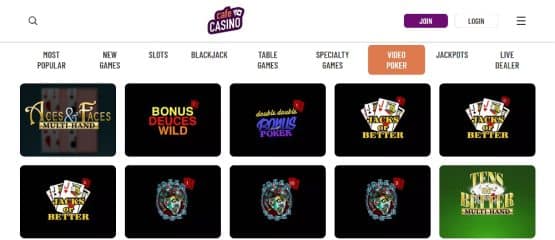 Poker at Cafe Casino promo codes