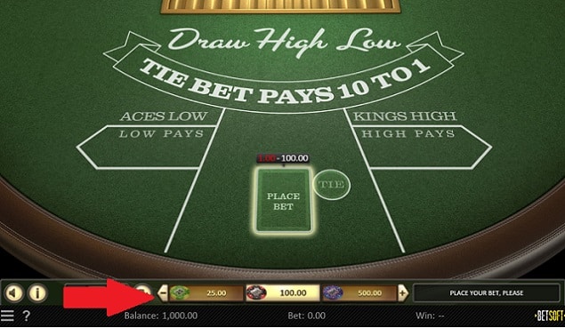 bovada how to play high low step 1