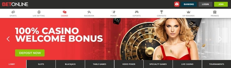 BetOnline - Best Gambling Selection of all the Wyoming Online Casinos