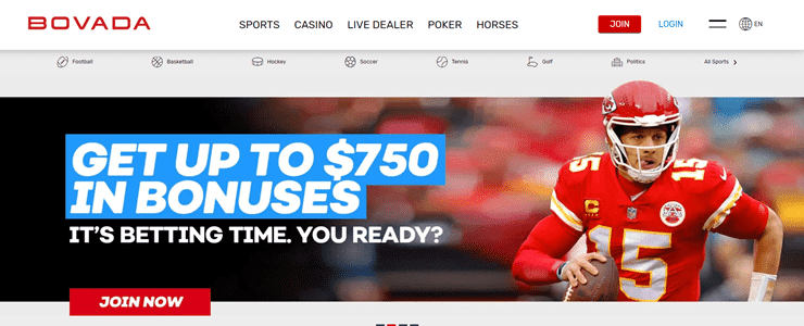 Bovada – One of the biggest sports betting Missouri platforms