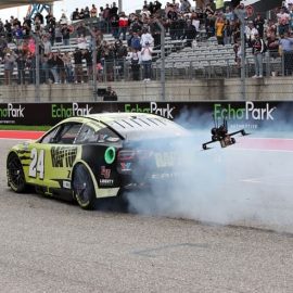william byron burns out at cota (1)