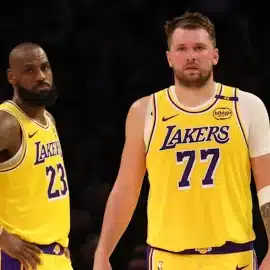 Luca Doncic and LeBron James