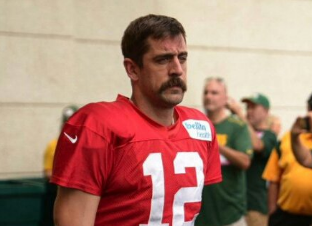 aaron rodgers mustache t shirt