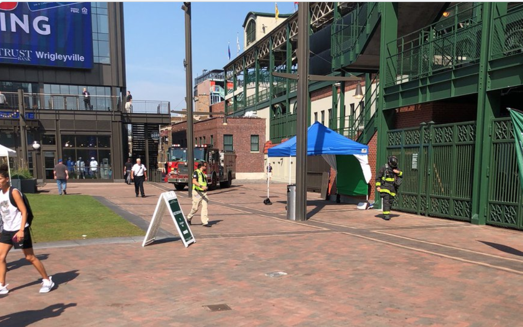 Look: Wrigley Field press box catches fire | The Sports Daily