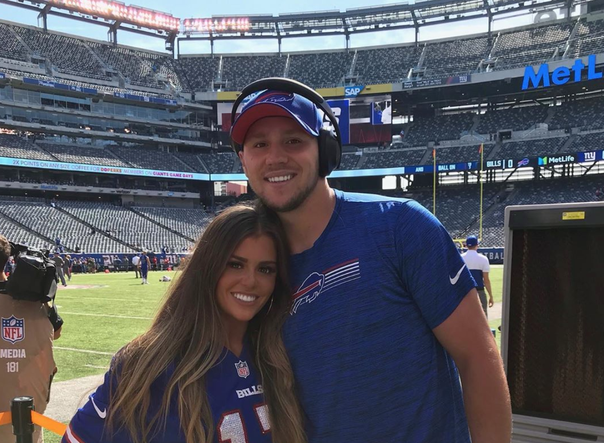 Look: Josh Allen's beautiful brunette girlfriend Brittany ...