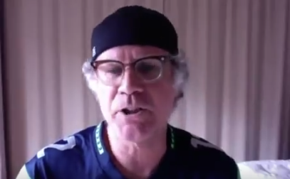 Will Ferrell crashes Seahawks' virtual team meeting in funny video sequence