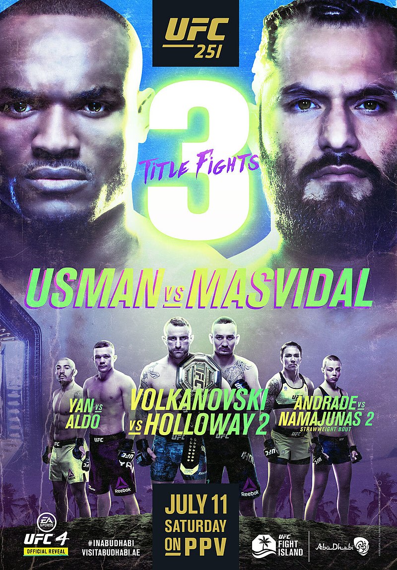 Ufc 251 Usman Vs Masvidal Fight Card The Sports Daily