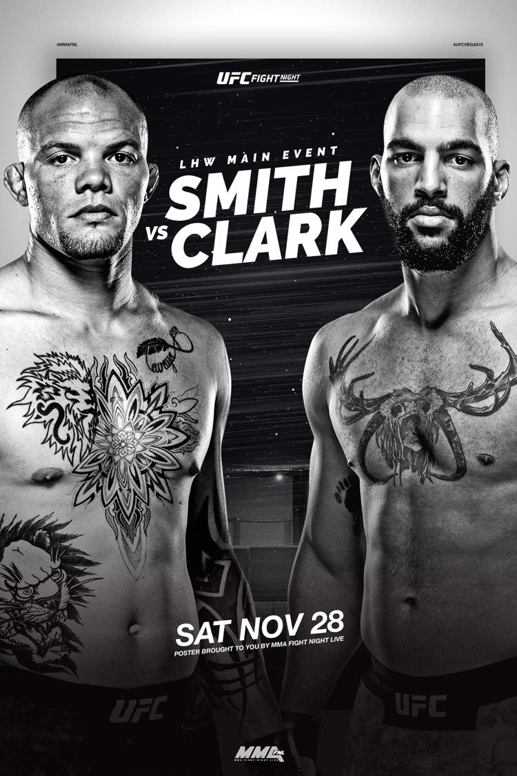 UFC Fight Night: Smith vs Clark Fighter Salaries & Incentive Pay