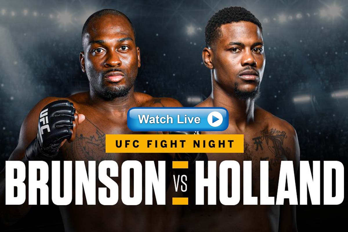 Vegas 22 MMA Streams Crackstreams UFC Fight Night Brunson vs Holland Live Streaming Reddit ...