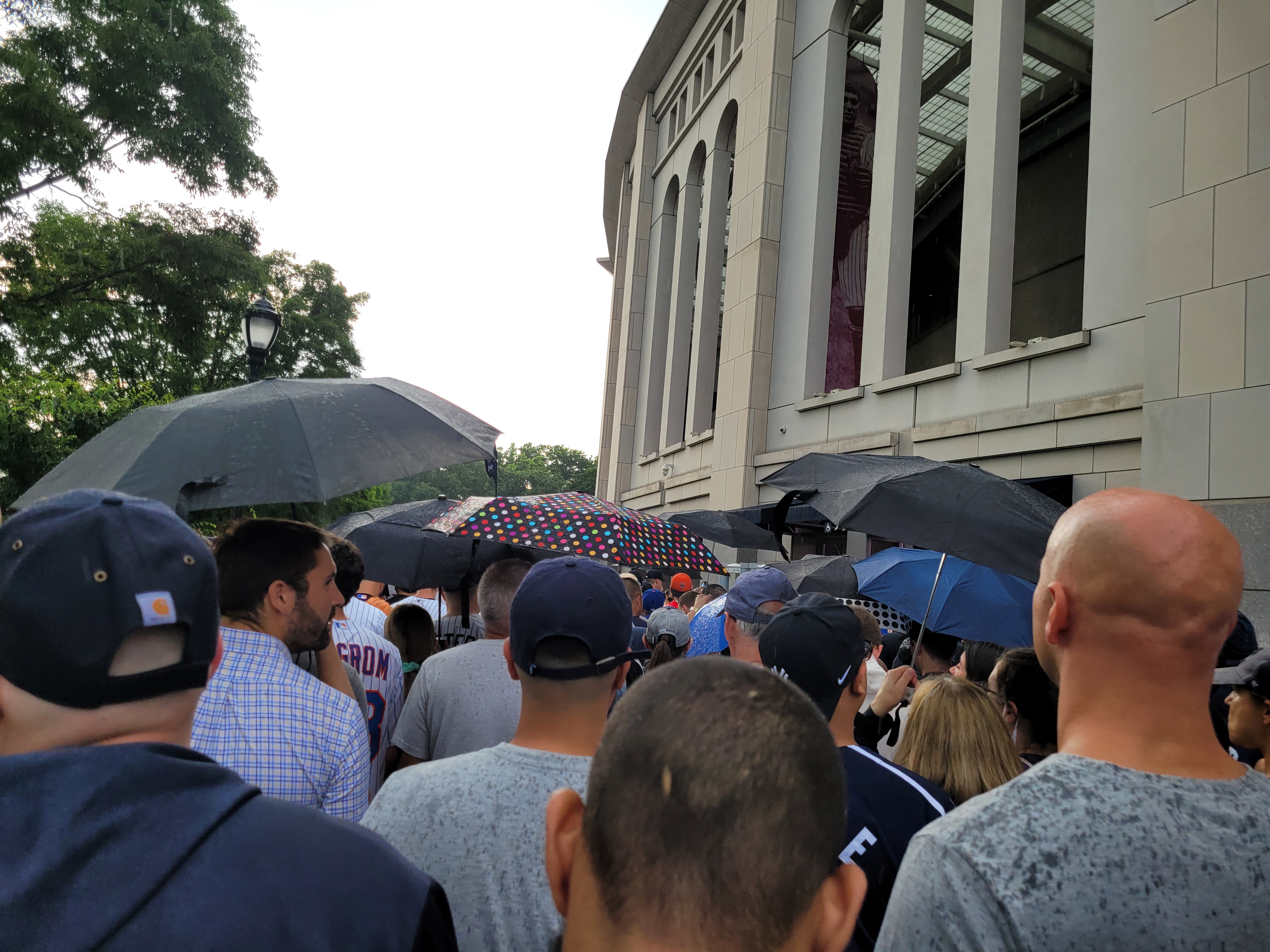 My rainy report for Game 1 of the Subway Series